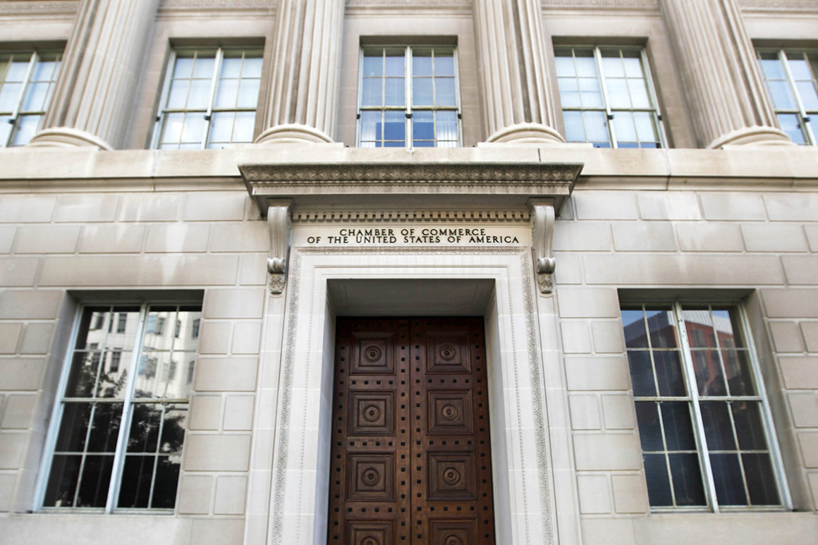 The U.S. Chamber of Commerce building in Washington. The U.S. Chamber of Commerce building in Washington.