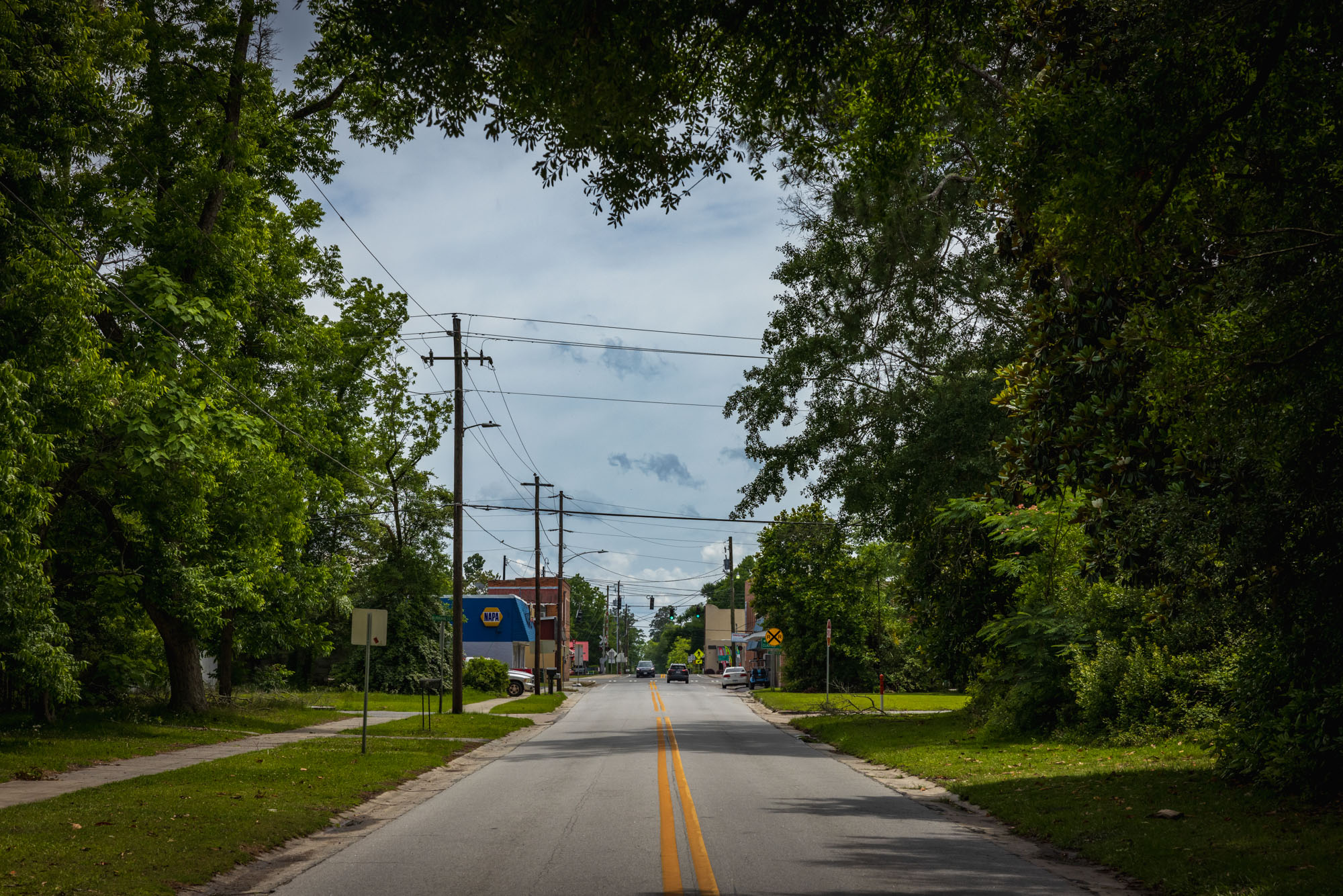 A road in Pembroke, Georgia, is pictured.