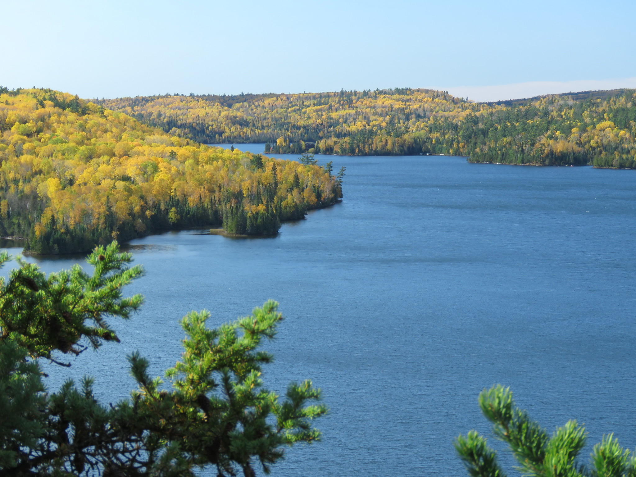 A view of the Boundary Waters Canoe Area Wilderness. 
